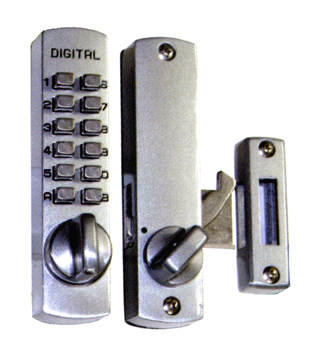 デジタルロック　スーパースリム３０　引戸・ドア兼用玄関錠　シルバー《H-04-5》