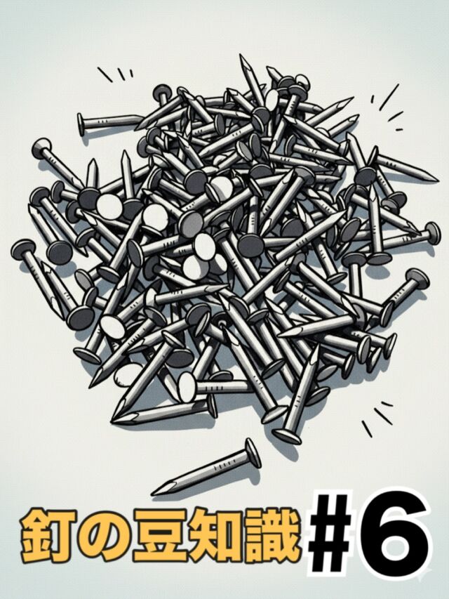 🔩【釘のいろいろ〜豆知識シリーズ〜】

釘ってたくさん種類があるの知ってました？
今回はよく使われる代表的な釘をサクッと紹介します！

✨ 丸釘（まるくぎ）
最もポピュラー！鉄製で錆びることで木をしっかり固定。DIYから建築まで幅広く活躍します。

✨ スクリュー釘
ネジみたいに溝があって、打つときに回りながら入るから抜けにくい！強力に固定したい時に便利。

✨ コンクリート釘
その名の通りコンクリートに打てる釘。軽いものの仮止めに使われます。重い物は別の方法で固定！

✨ ケーシング釘
色付きで釘頭が目立ちにくい。見た目重視の仕上げにぴったり。

✨ トタン釘
トタン板を止める専用釘。頭が大きくて平らだからしっかり固定。

✨ つぶし釘
丸釘の頭をペタンコにした釘。打った後も釘が目立たないのが特徴。

✨ かくし釘
打った後に釘の頭が折れて目立たなくなるスグレモノ。見える場所に使うけど接着剤とセットで使おう！

✨ 仮釘（かりくぎ）
接着剤が固まるまで仮止めに使う細い釘。薄い板に向いてるよ。

✨ 傘釘（かさくぎ）
波板用の釘。頭の傘部分が雨をシャットアウト！抜けにくい加工もされてます。

✨ ボード釘
石膏ボード用などいろいろ。頭が大きくて打ち込みやすいのがポイント。

💡 おまけ
	•	又釘（またくぎ）：U字型でネットや針金を固定する釘。
	•	波釘（なみくぎ）：額縁のコーナーなど割れ止めに使います。

釘の種類も知るとDIYや建築がもっと楽しくなりますよ！
気になった釘があったらぜひ使ってみてくださいね😊

#クギセイ #釘豆知識 #DIY #建築金物 #金物 #杉並区 #高円寺 #新高円寺