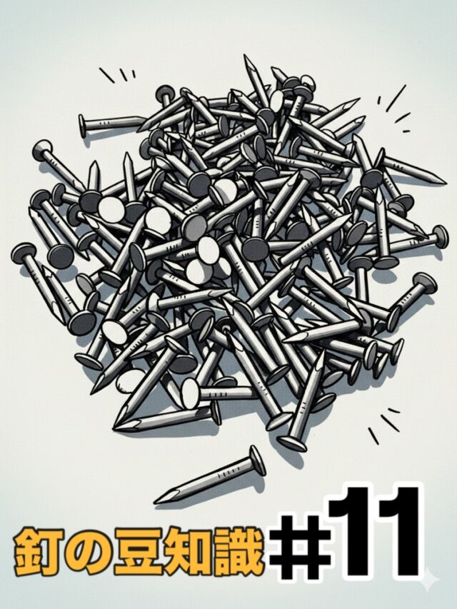 🔩【釘のいろいろ〜豆知識シリーズ〜】
「糠に釘」って、ちゃんと釘が由来なんです。

「何を言っても手応えがない」「効き目がない」
そんな意味で使われる
“糠に釘” という言葉。

これも実は、釘そのものの性質から来ています。

糠はとても柔らかくフワフワしているので、
そこに釘を打っても全く固定されません。
どれだけ打っても、手応えなし。

この
打っても効かない感じ が、
今の「言っても響かない」という意味につながったと言われています。

釘は、
硬い材料に打ってこそ役目を果たすもの🔨
言葉も同じ…かもしれませんね😊

知っているようで意外と知らない、
釘と言葉のつながりでした。

#クギセイ #釘豆知識 #DIY #建築金物 #豆知識 杉並区 高円寺 新高円寺